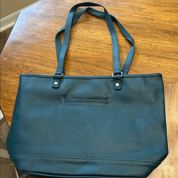 jewell by Thirty One faux leather Teal color tote - Picture 3 of 4